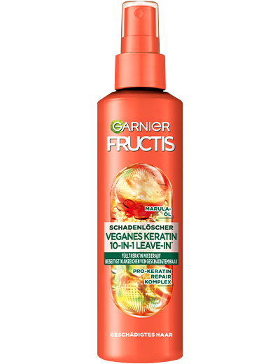 Garnier Fructis Schadenlöscher Veganes Keratin Leave-in 10-in-1 - Produktabbildung